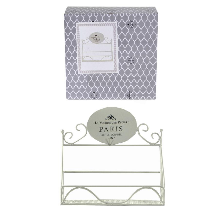 Mensola Metallo Paris 1 Piano Rettangolare 26,5x10h25 cm