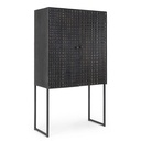 Mobile 2 ante in acciaio stile industriale - 90x40x160 cm