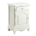 Mobile Basilea 1 anta 1 cassetto bianco 72x51x34,5 cm