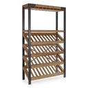 Mobile Porta Bottiglie Vintage Kantin - 114x38x199 cm