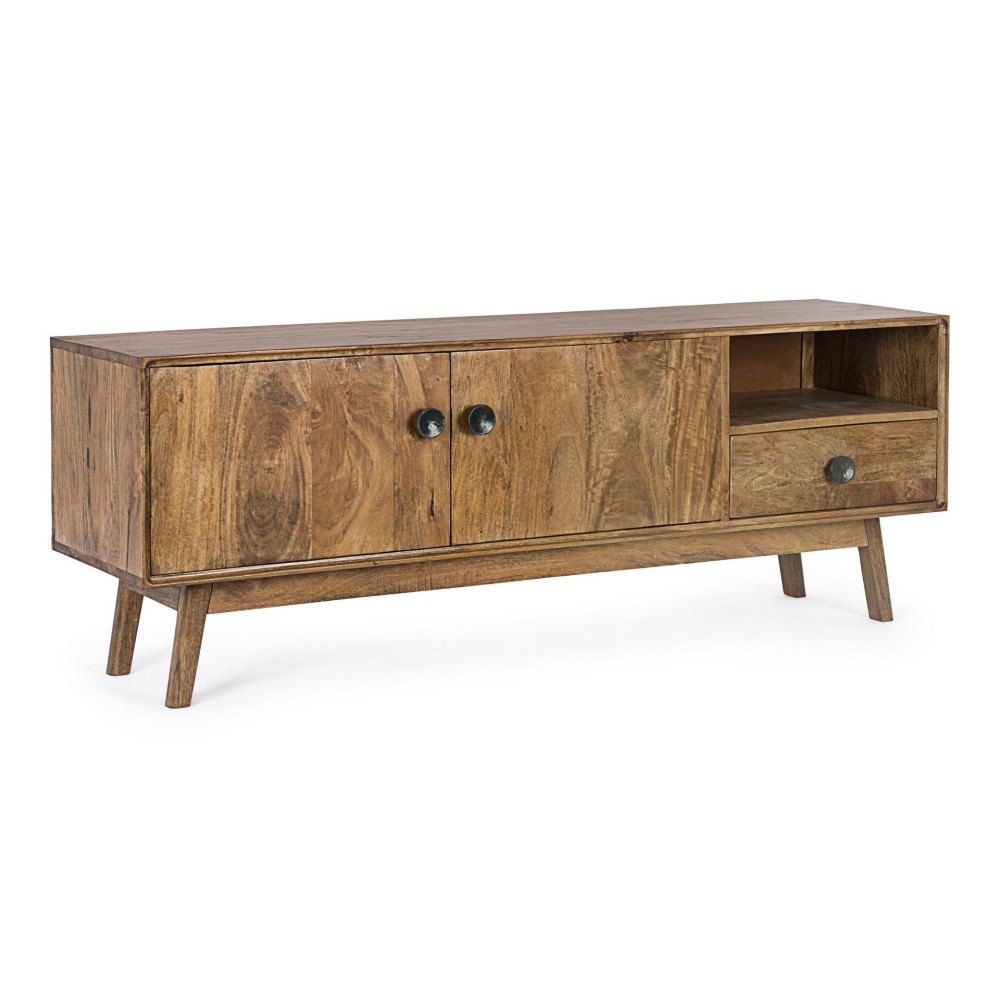 Mobile Porta TV Vintage in Legno con 2 Ante e 1 Cassetto - Misure 152x40x55 cm
