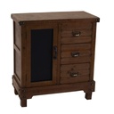 Mobile basso soggiorno cucina noce country 70x35x76 cm