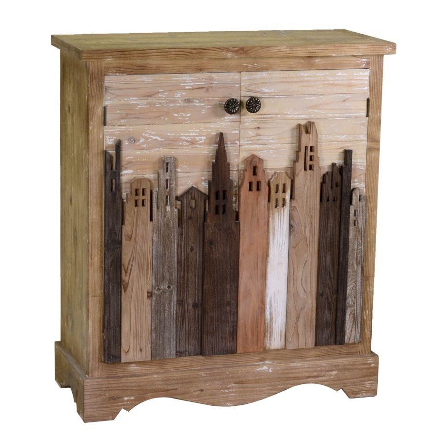 Mobile in legno a due ante h100 cm