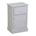 Mobiletto Eleonora cassettiera bianco 1anta + 1 cassetto 38x28h58