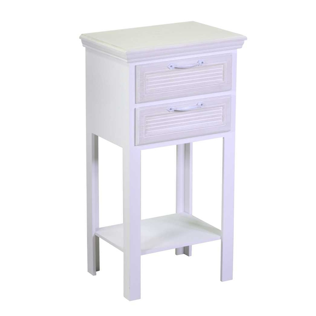 Mobiletto Liverpool Colonnina 2 Cassetti + 1 Piano 37x26x69,5 cm