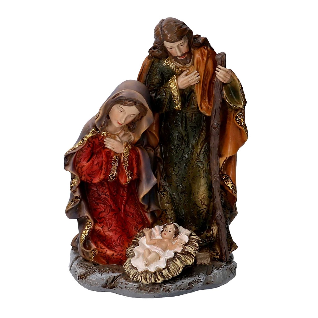 Natività in resina 12x10x19 cm
