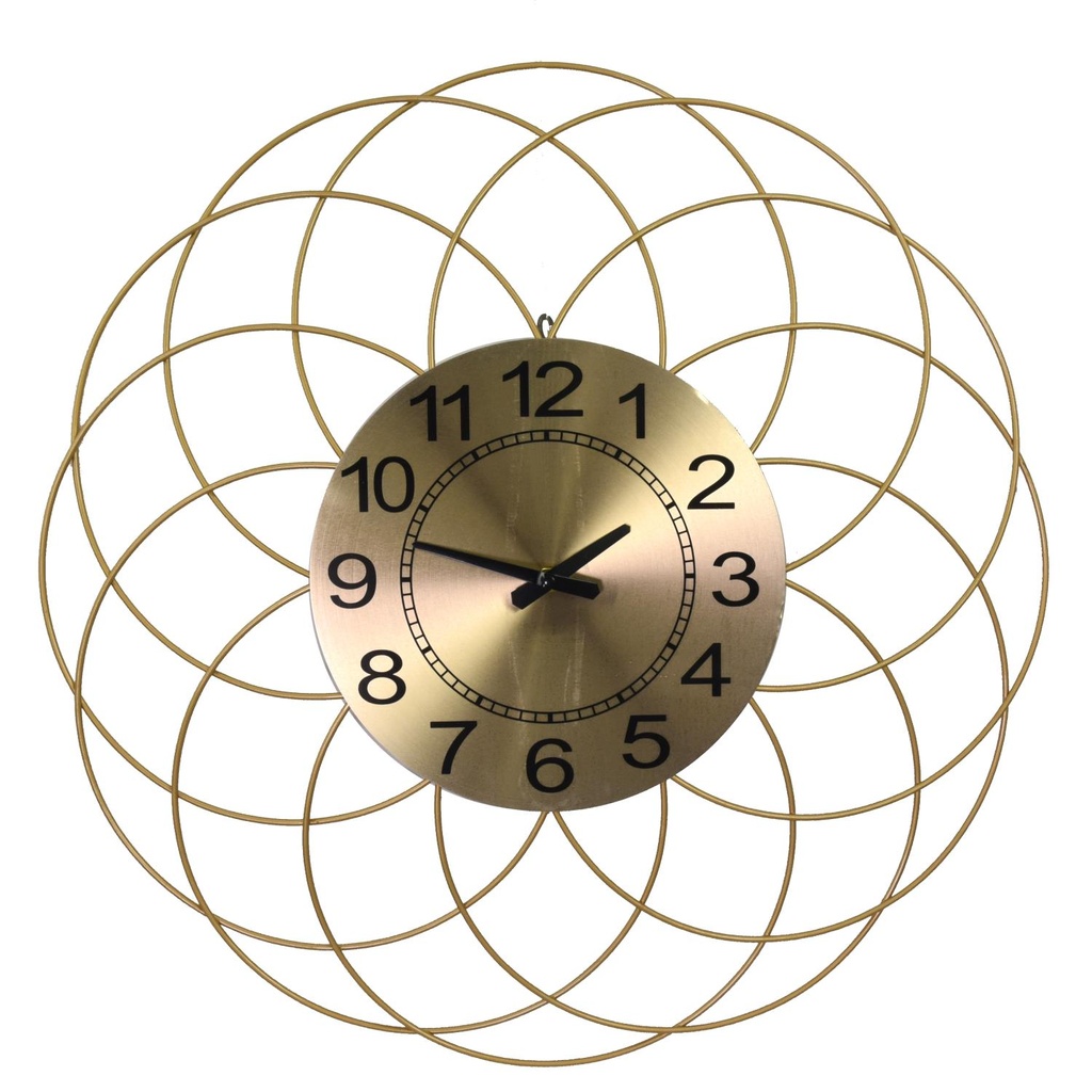 Orologio Metallo Oro 53,3x3,8 cm - Design Elegante e Raffinato