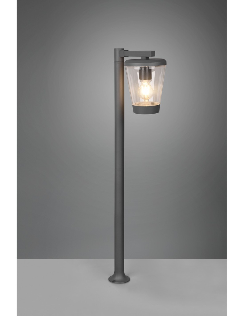 Palo da Esterno Lanterna Vintage Alluminio Antracite IP44