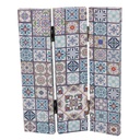 Paravento stampa 3 ante maioliche 120,6x2,5h180 cm