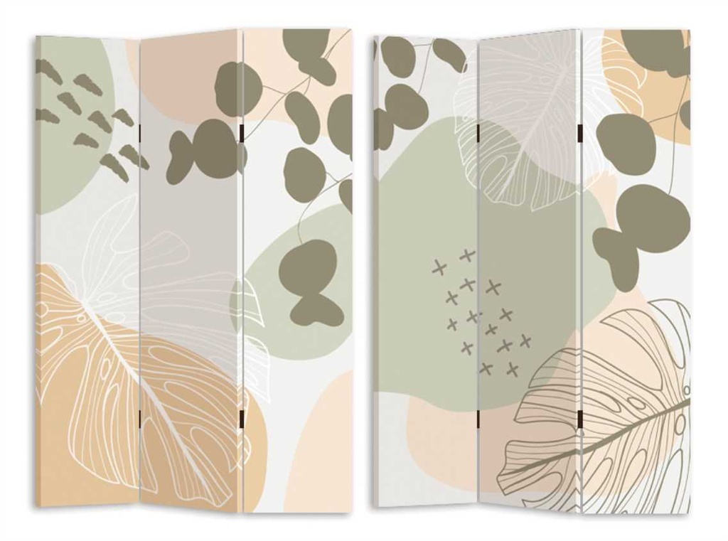 Paravento stampa multicolor 3 ante rettangolare cm 120,6x2,5xh180