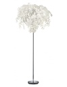 Piantana 3 Luci Foglie Decorative Bianche