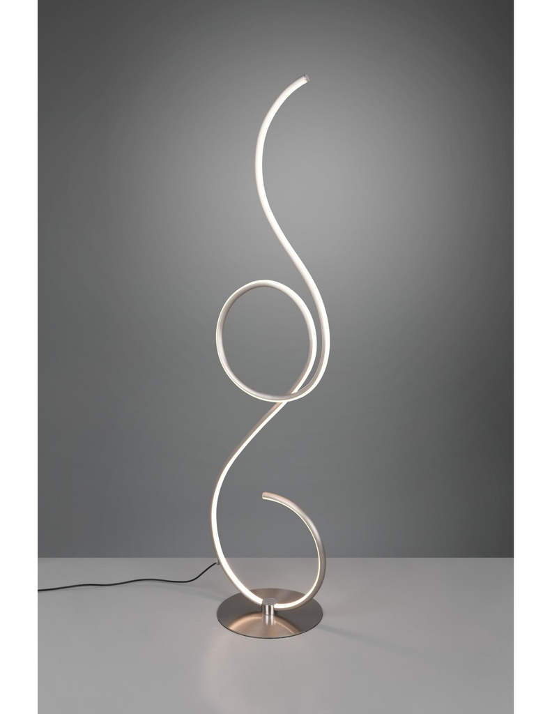 Piantana Moderna Led Dimmer per Soggiorno Jive Nichel