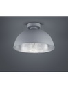 Plafoniera Cupola Jimmy 1xE27 Alluminio E Argento Ø31 cm Trio Lighting
