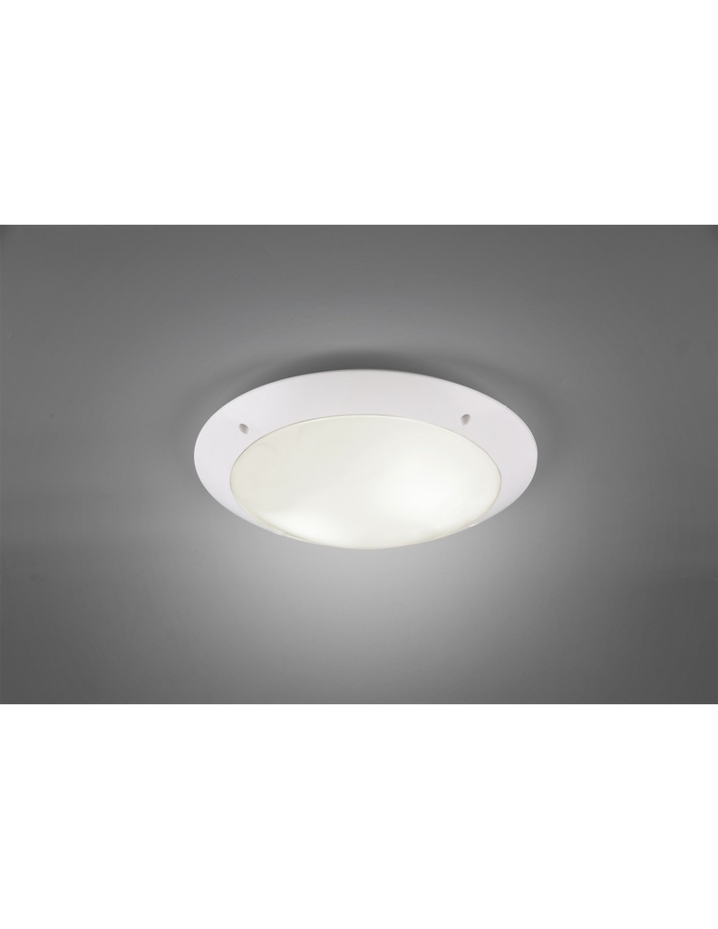 Plafoniera Da Esterno Camaro Bianco Opaco IP54 Ø33 cm Trio Lighting