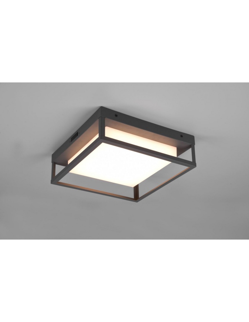 Plafoniera Esterno LED Dip Switch Witham Antracite IP54