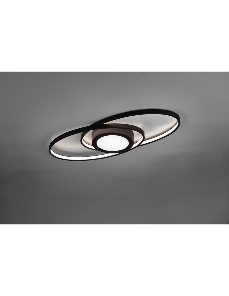 Plafoniera a Spirale Antracite LED 27W Dimmerabile