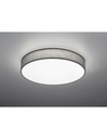 Plafoniera LED Paralume Tessuto Grigio Ø60 cm