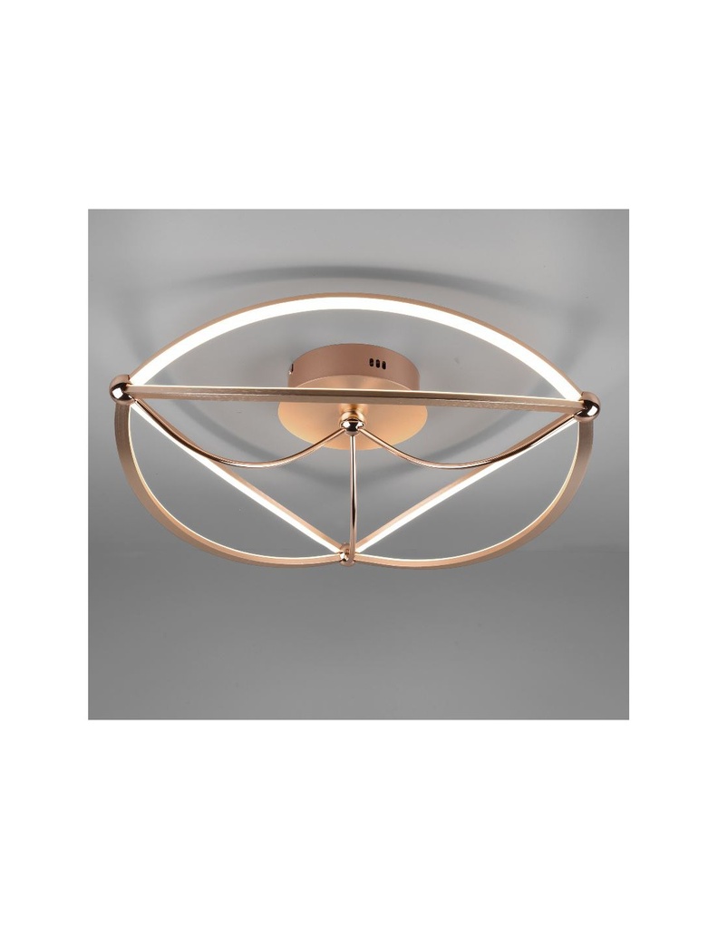 Plafoniera Moderna Led 42w Charivari Ottone