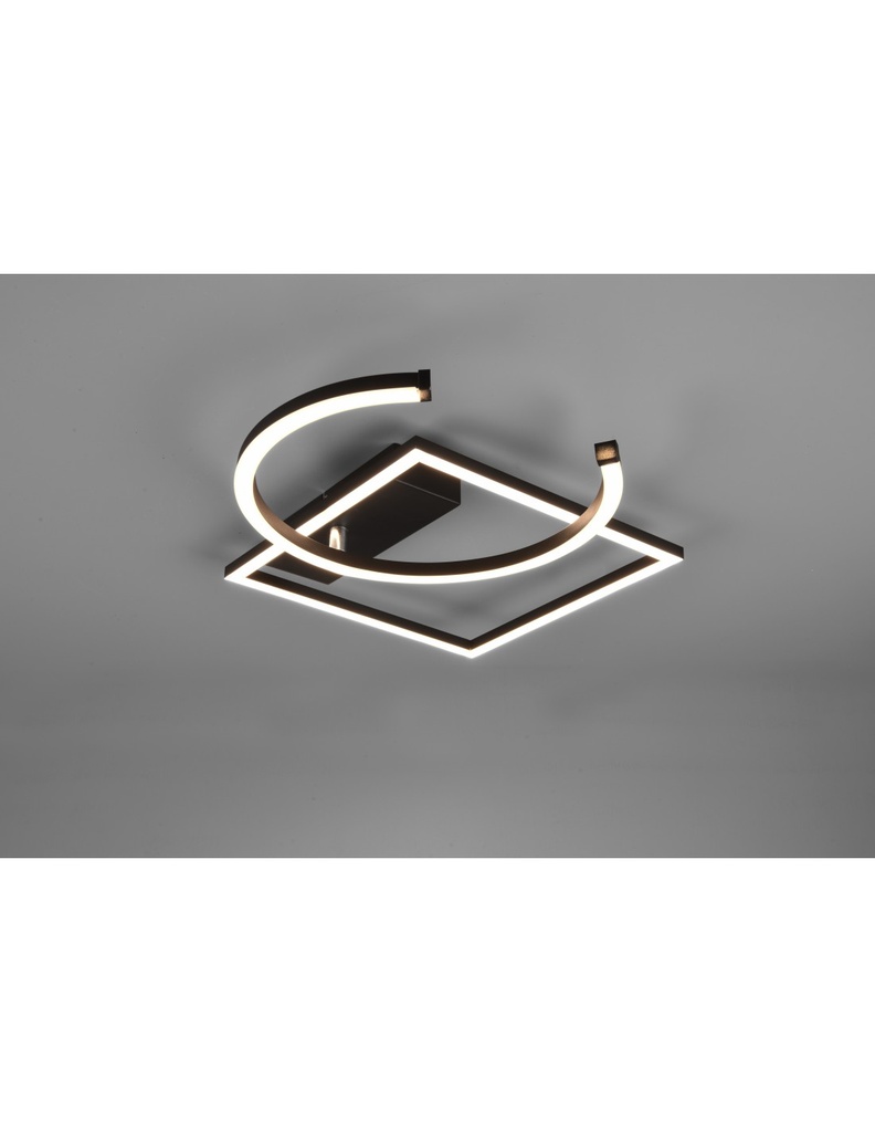 Plafoniera LED Orientabile Pivot Nero Dimmer 4000k