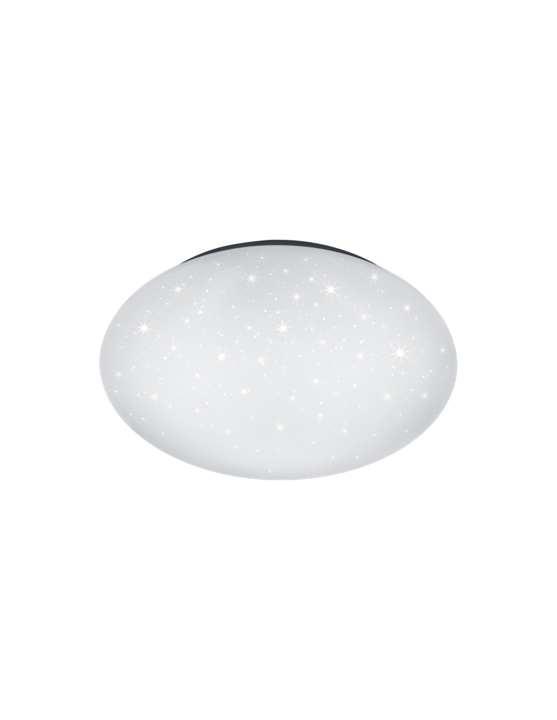 Plafoniera Rotonda Effetto Stelle Paolo Led 4000k Bianco IP44 Trio Lighting