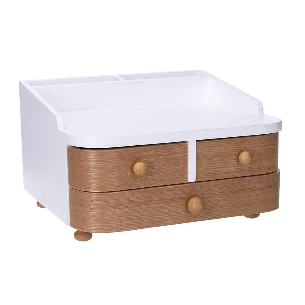 Portagioie in legno marrone 20x19x13 cm