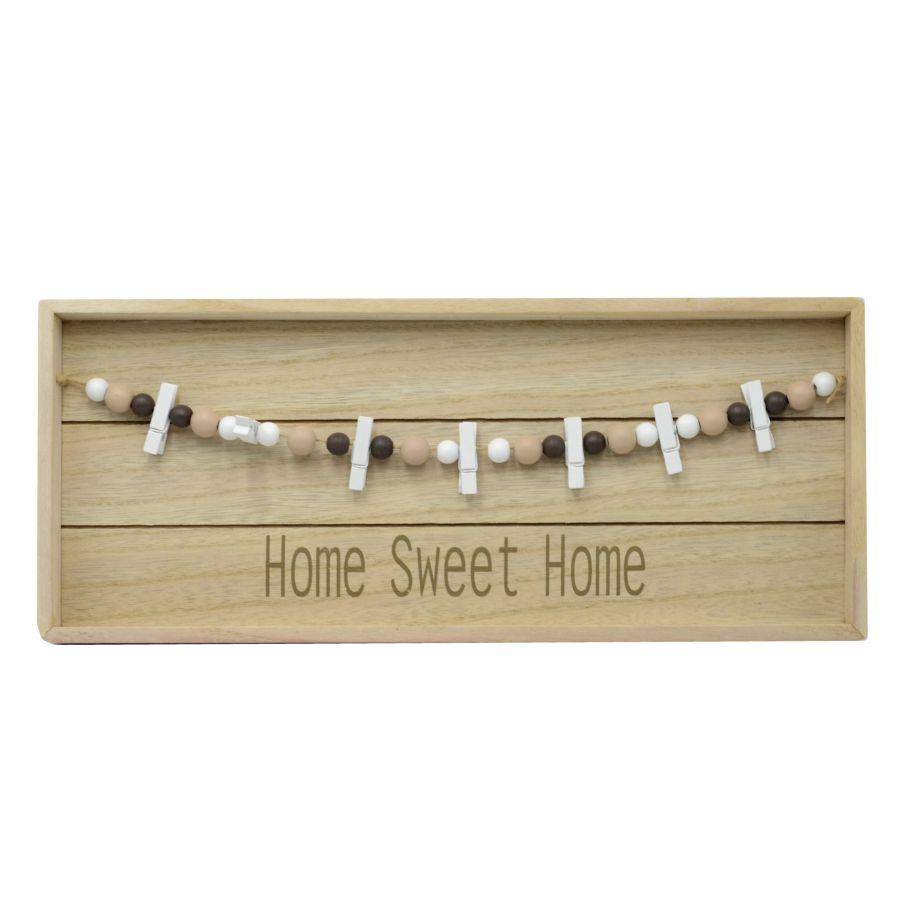 Portamemo in legno lignum rettangolare cm40x3h17