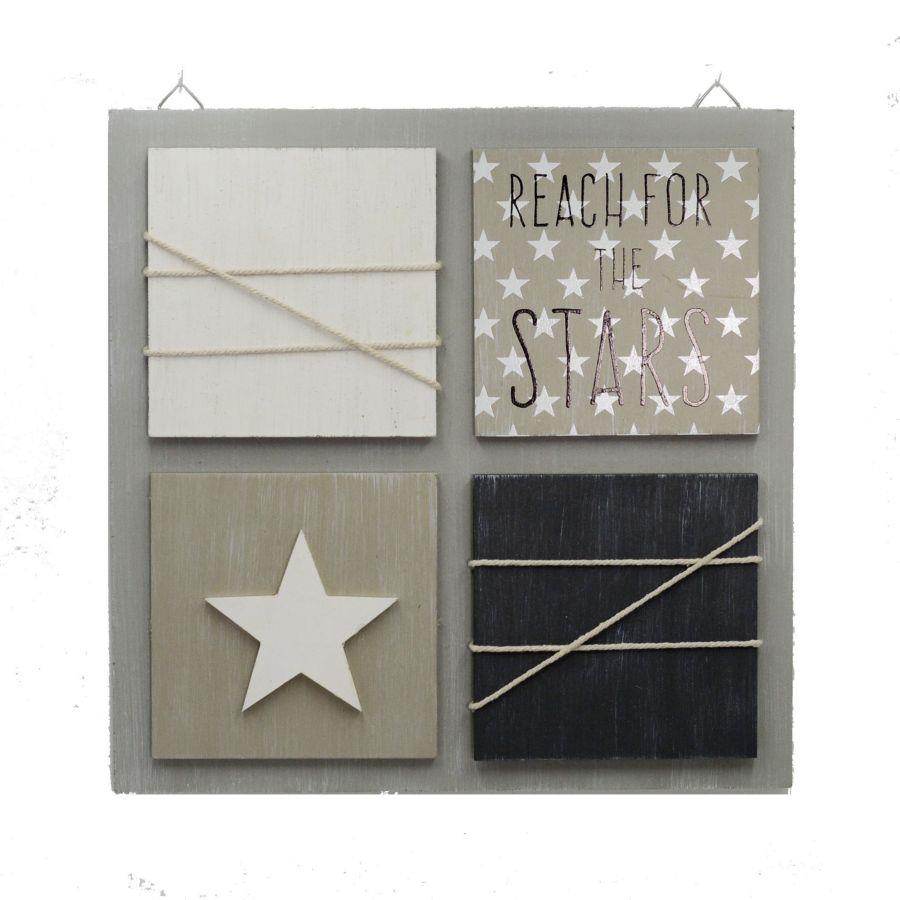 Portamemo in Legno per Muro 30x30x2 cm