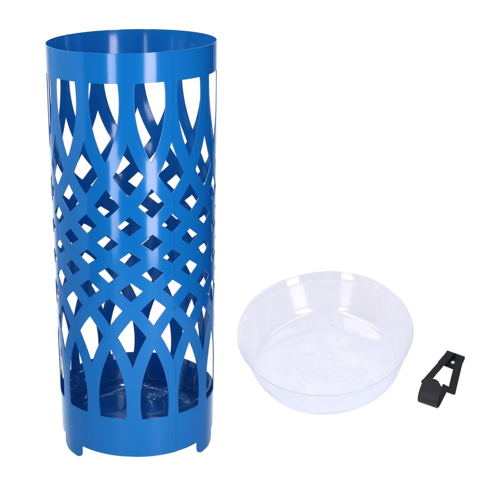 Portaombrelli Metallo Blu Tondo 19x19x49 cm