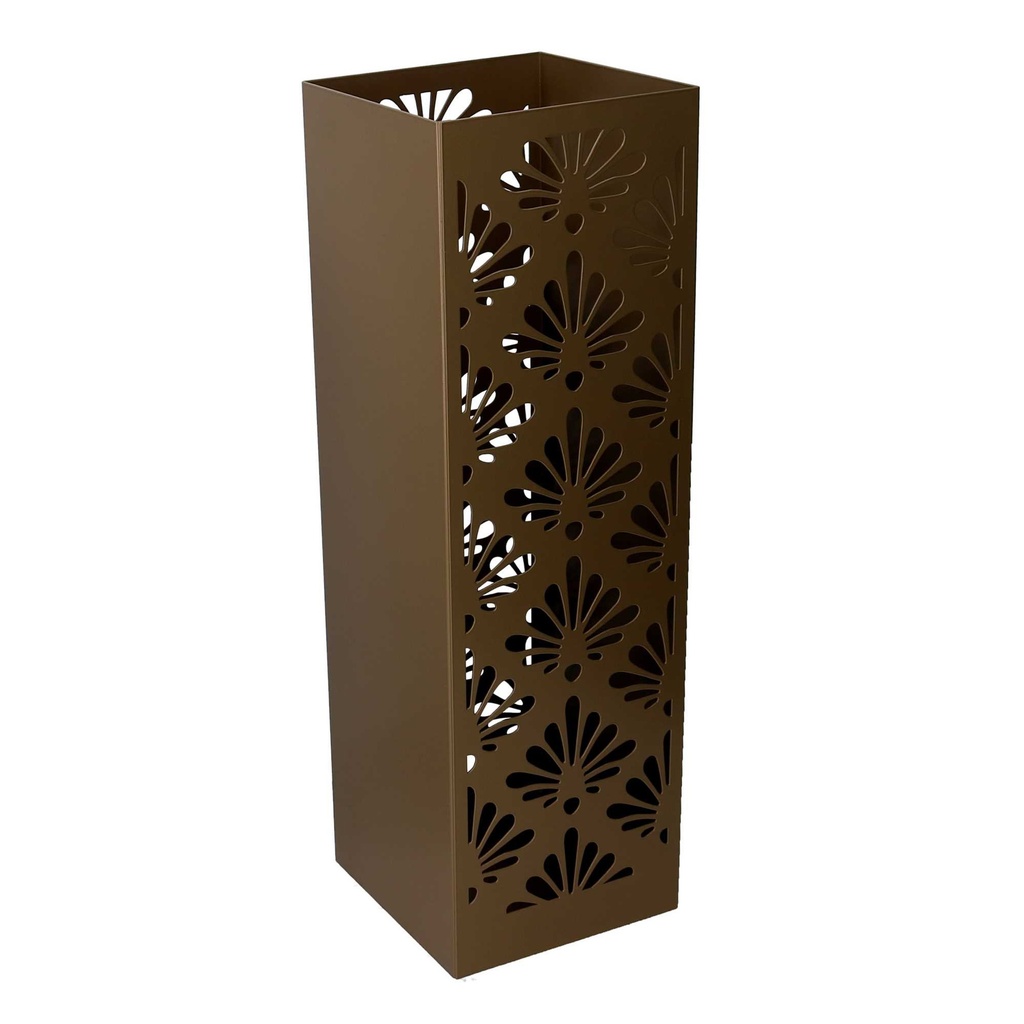 Portaombrelli Metallo Damasco Oro Quadro 15,5x15,5 cm