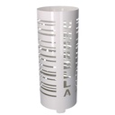 Portaombrelli metallo scritta Umbrella bianco tondo 19x49 cm