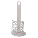 Portascottex Metallo Frecce Bianco Tondo 15x15x33 cm