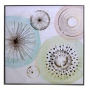 Quadro dipinto astratto colori pastello 82 x 82 x 4,5 cm