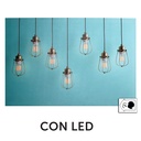 Quadro con lampadine a led 60x40x1,8 cm