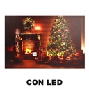 Quadro led legno multicolor rettangolare 60x40x1,8 cm