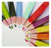 Quadro Matite Colorate YC-1937B - 40x40x3 cm