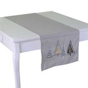 Runner in tessuto stile 12 beige 40x140 cm