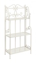 Scaffale Pieghevole Giselle Crema - 3 Ripiani - 60x28x127 cm