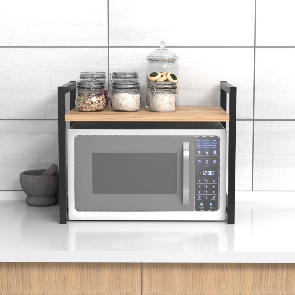 Scaffale Multiuso Singolo Ripiano Rovere Sonoma 53x35x41h cm