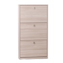 Scarpiera slim salvaspazio tre ante Olmo Chiaro 63x18x h117 cm
