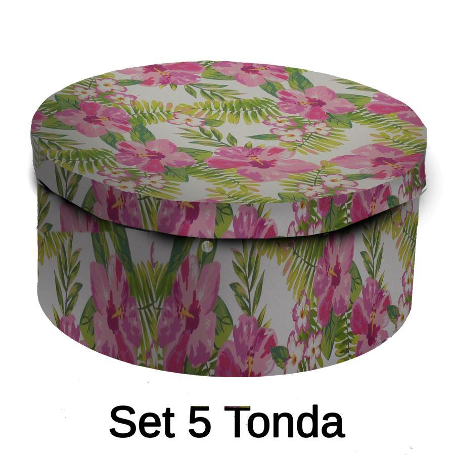 Scatola cartone 1-5 ibisco tondo cmø40,5h17,8