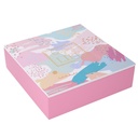 Scatola Legno 9 Scomparti Multicolor Quadro 24x24x7 cm