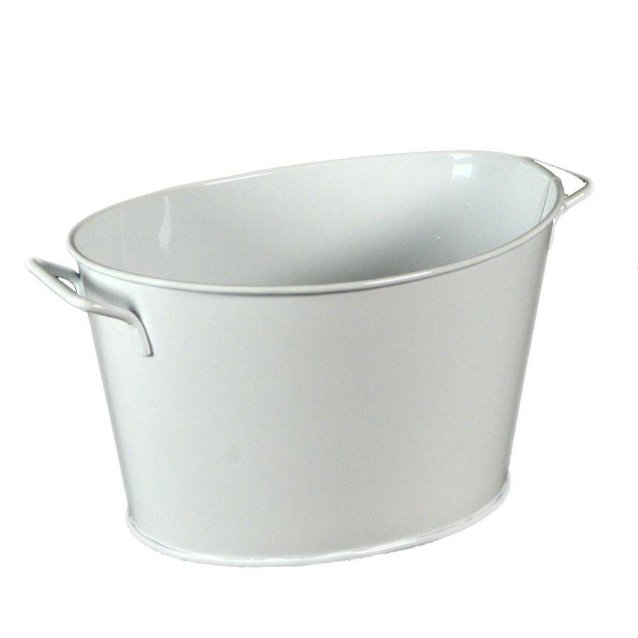 Secchiello ghiaccio acciaio bianco 36x24x20 cm