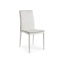Sedia Achille con struttura in acciaio colore bianco