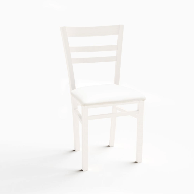 Sedia Cromica bianco opaco