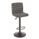 Sgabello bar Connor grigio scuro in ecopelle vintage