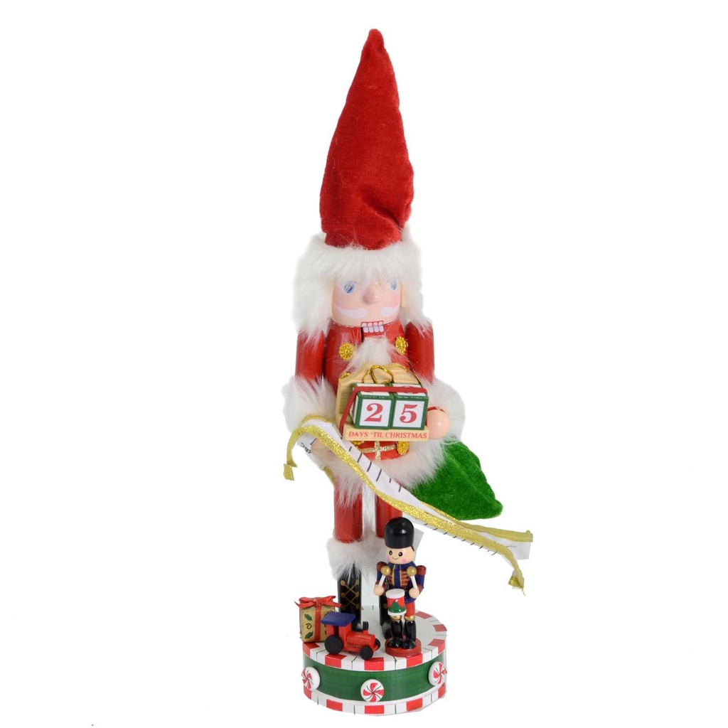 Soldatino Legno Calendario 15,5x13h60 cm