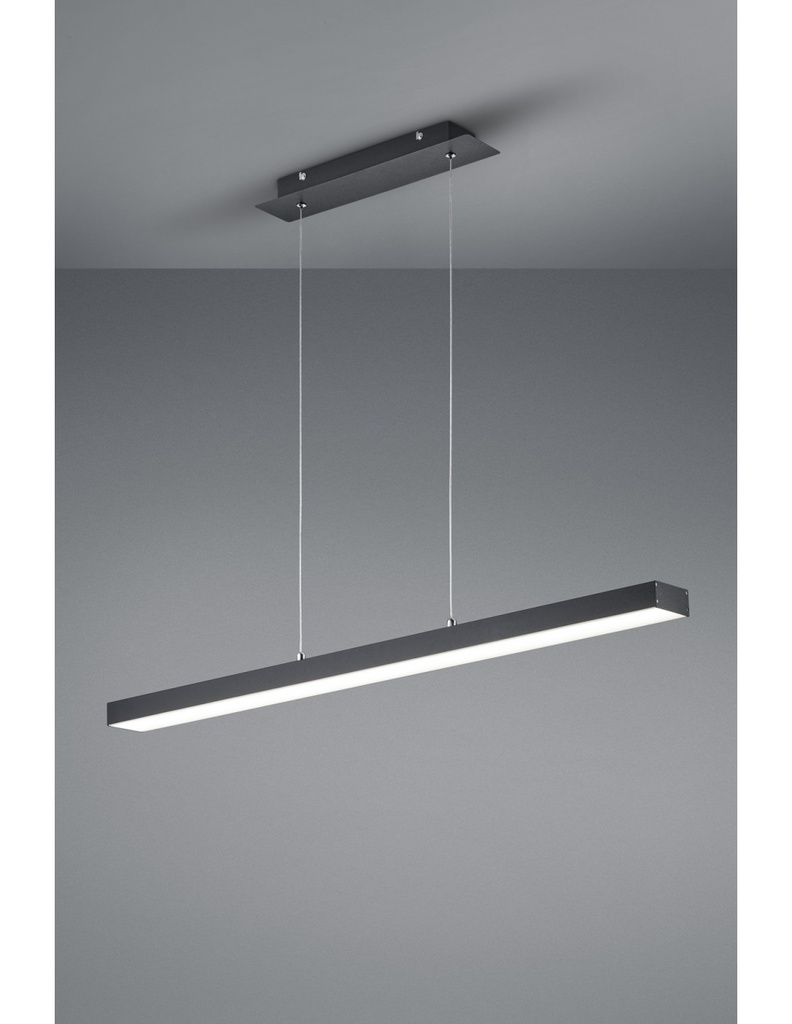 Sospensione LED Agano Nero Dimmerabile 18W Trio Lighting