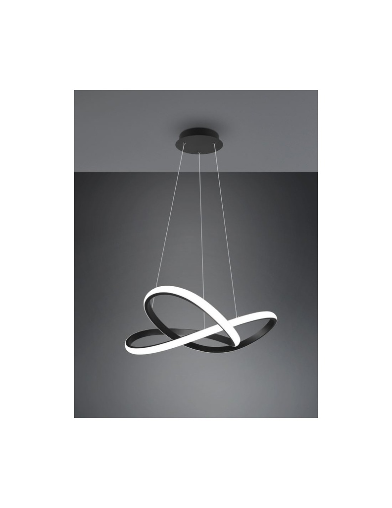 Sospensione Moderna Led Dimmer 27W Ø60 cm