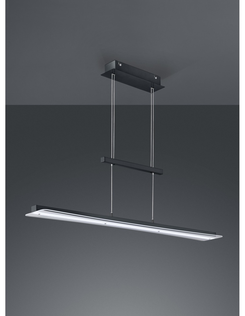 Sospensione Moderna Smash Led Dimmerabile Nero L100 cm