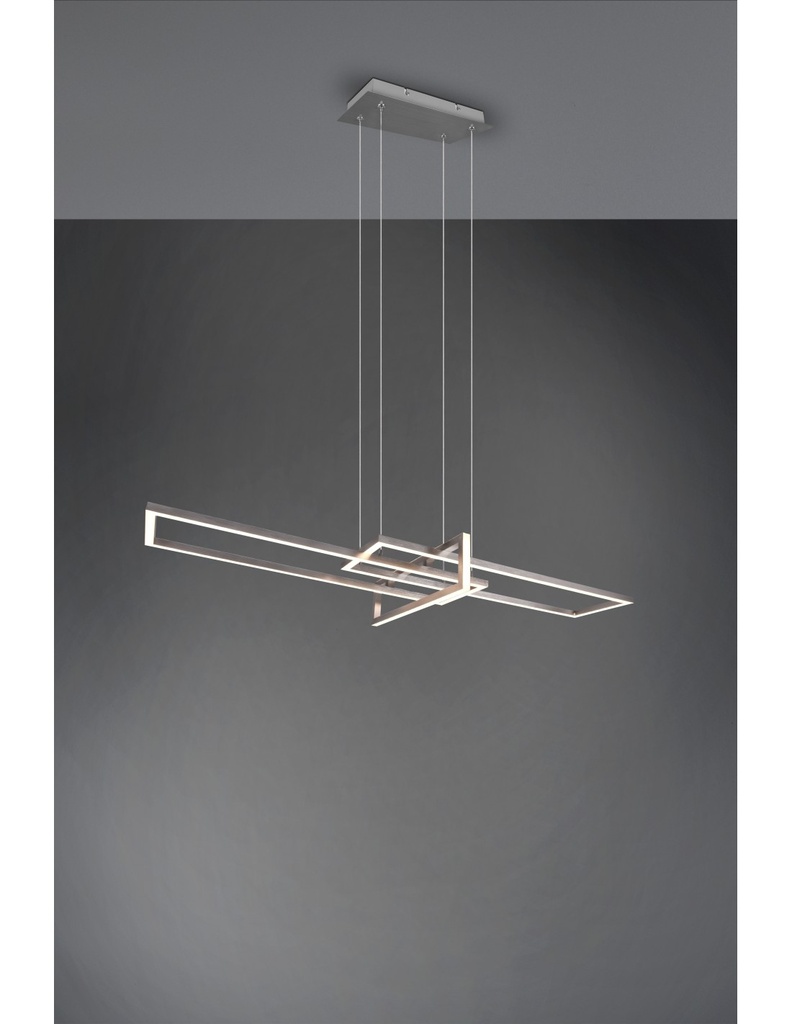 Sospensione Led Nichel L110 cm Dimmerabile